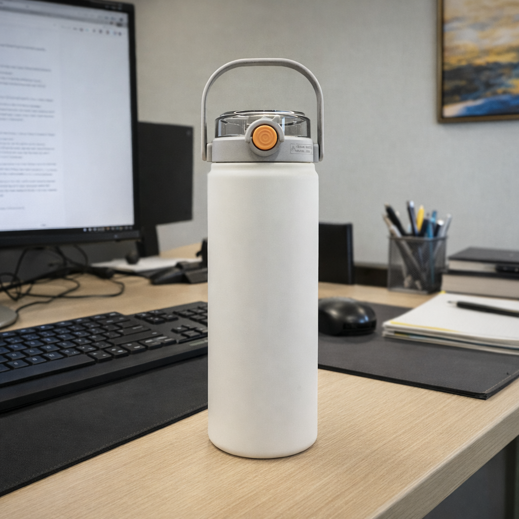 Personalized Combo set in Black & White, Hot n Cold water Bottles - Image 4