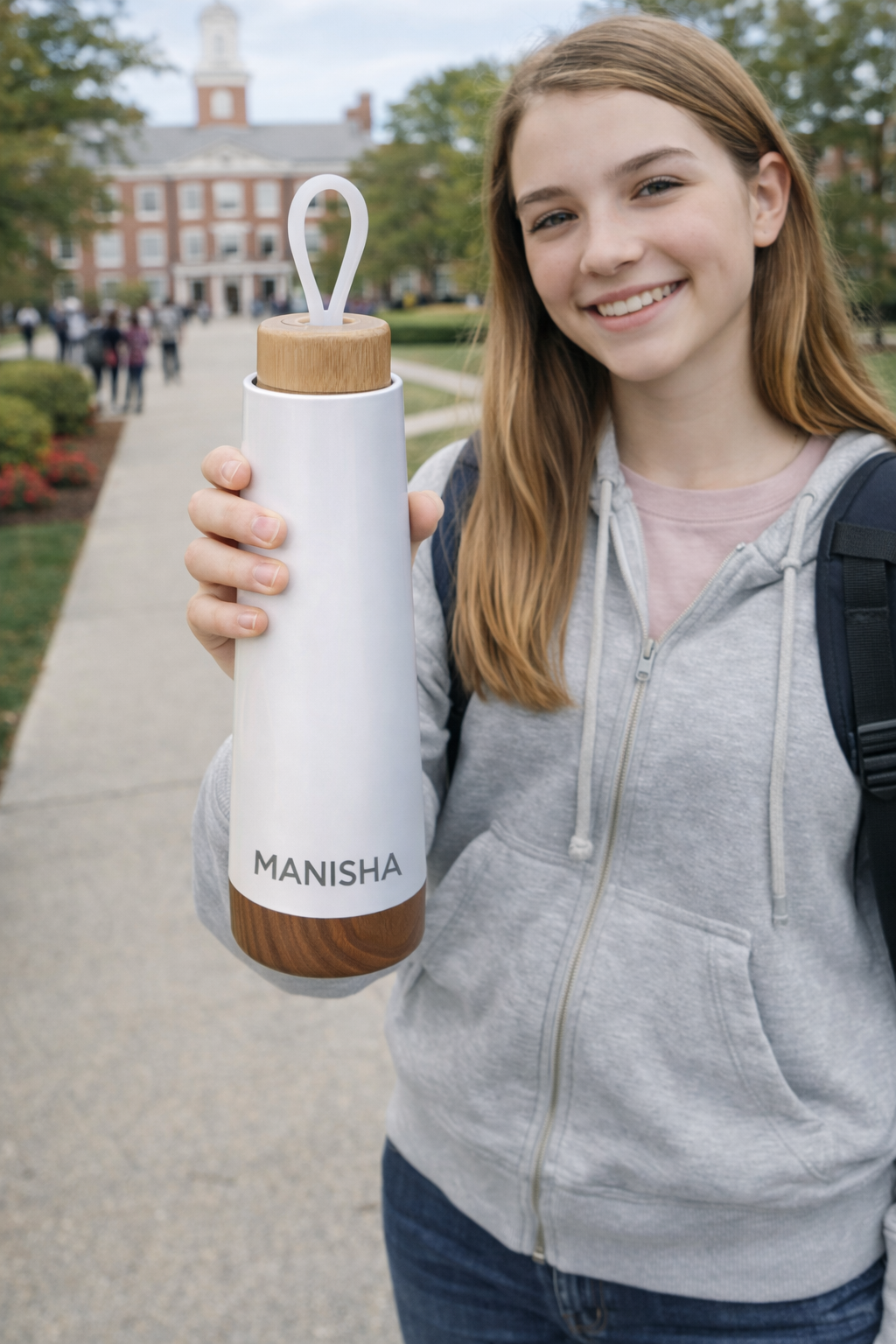 Fantastic Hot n Cold Personalized White Water bottle - Image 2