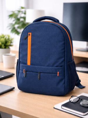 Laptop Shoulder Bag in Navy Blue Color for College, School and Office Use
