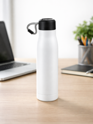 Sleek Hot n Cold White Water Bottle