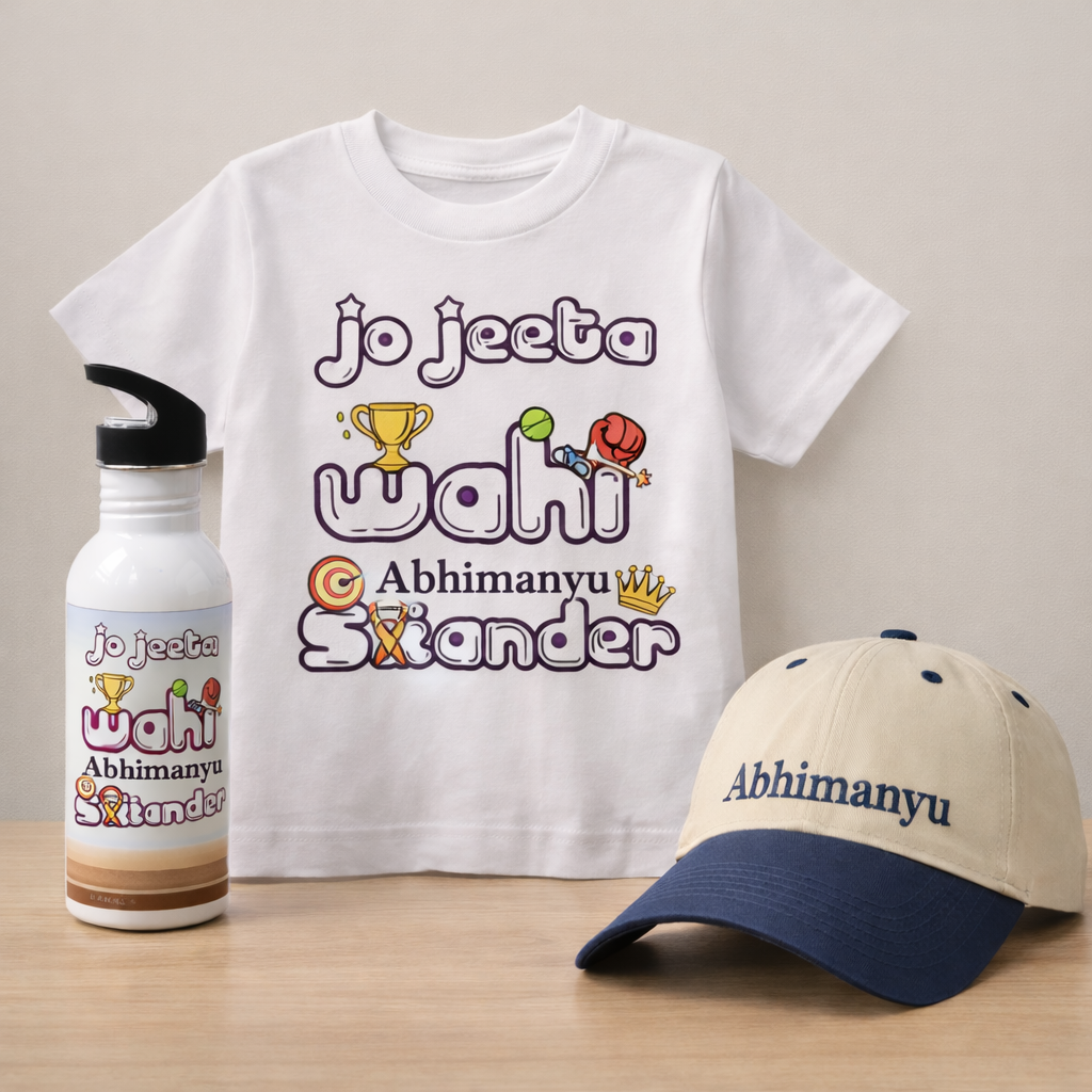 T-Shirt, Cap And Sipper Gift Set