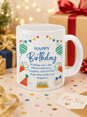 Personalized Frosted Glass Mug