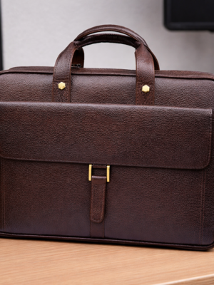 Faux Leather Tan Color Laptop bag