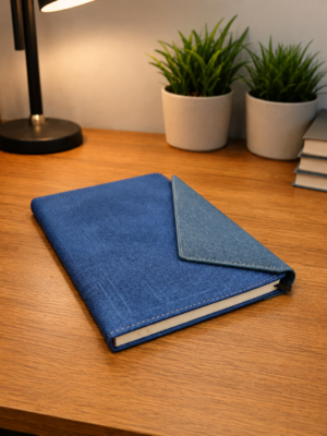 Designer A5 Size Notebook in Blue Color
