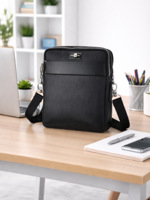 Black Messenger Sling Bag