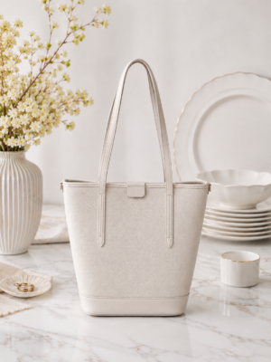 Premium Ladies Handbag in Off white Color