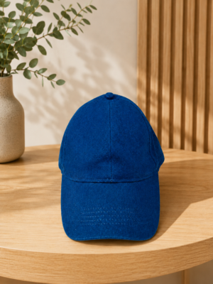 Premium Royal Blue Denim Cap for Men and Women