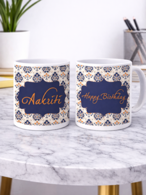 Personalized Birthday Name Mug with Custom Name and Birthday Message
